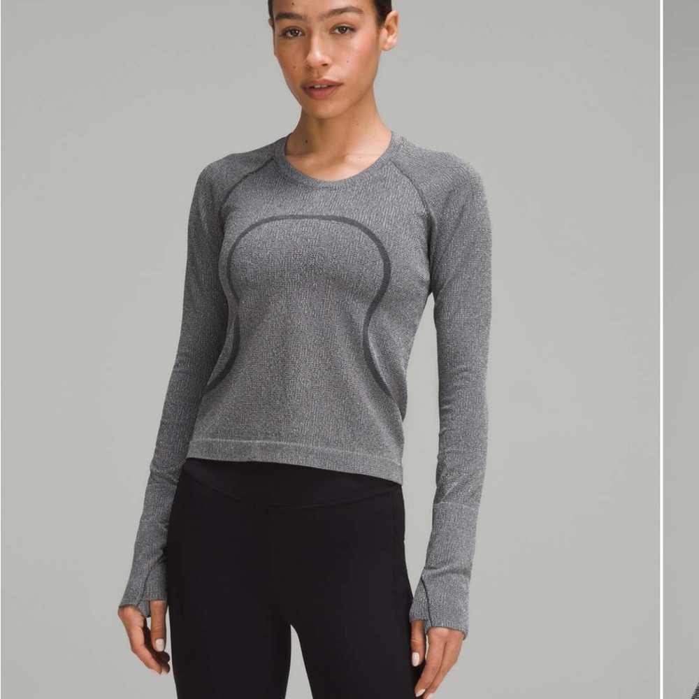 Lululemon Swiftly Tech Long-Sleeve Shirt 2.0 Waist Length Sparkle NWT size 12